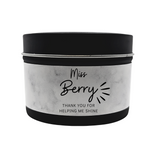 Personalised Teacher Messages | Candle in a Tin - 100g