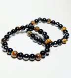 Tiger's Eye, Hematite & Obsidian - Triple Protection Crystal Bracelet