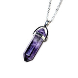 Amethyst - Hexagonal Crystal Pointed Necklace