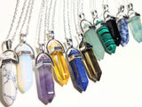 Green Aventurine - Hexagonal Crystal Pointed Necklace