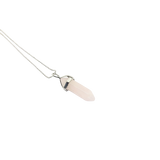 Rose Quartz - Hexagonal Crystal Pointed Necklace