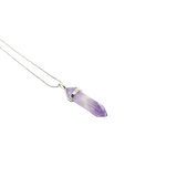 Amethyst - Hexagonal Crystal Pointed Necklace