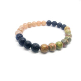 Unakite & Super Seven - Lava Crystal Diffuser Bracelet