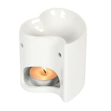 Heart Shaped Ceramic Wax Melt Warmer / Oil Burner