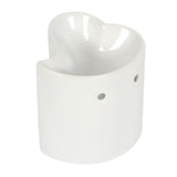 Heart Shaped Ceramic Wax Melt Warmer / Oil Burner