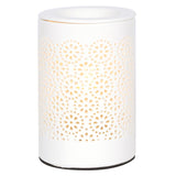 Circle Pattern Cut Out Electric Wax Melt Warmer / Oil Burner