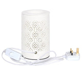 Circle Pattern Cut Out Electric Wax Melt Warmer / Oil Burner