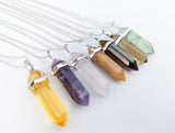 Smoky Quartz - Hexagonal Crystal Pointed Necklace