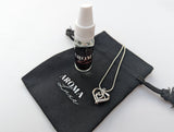 Heart Charm Pendant - Sterling Silver Aromatherapy Diffuser Necklace