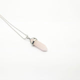 Rose Quartz - Hexagonal Crystal Pointed Necklace