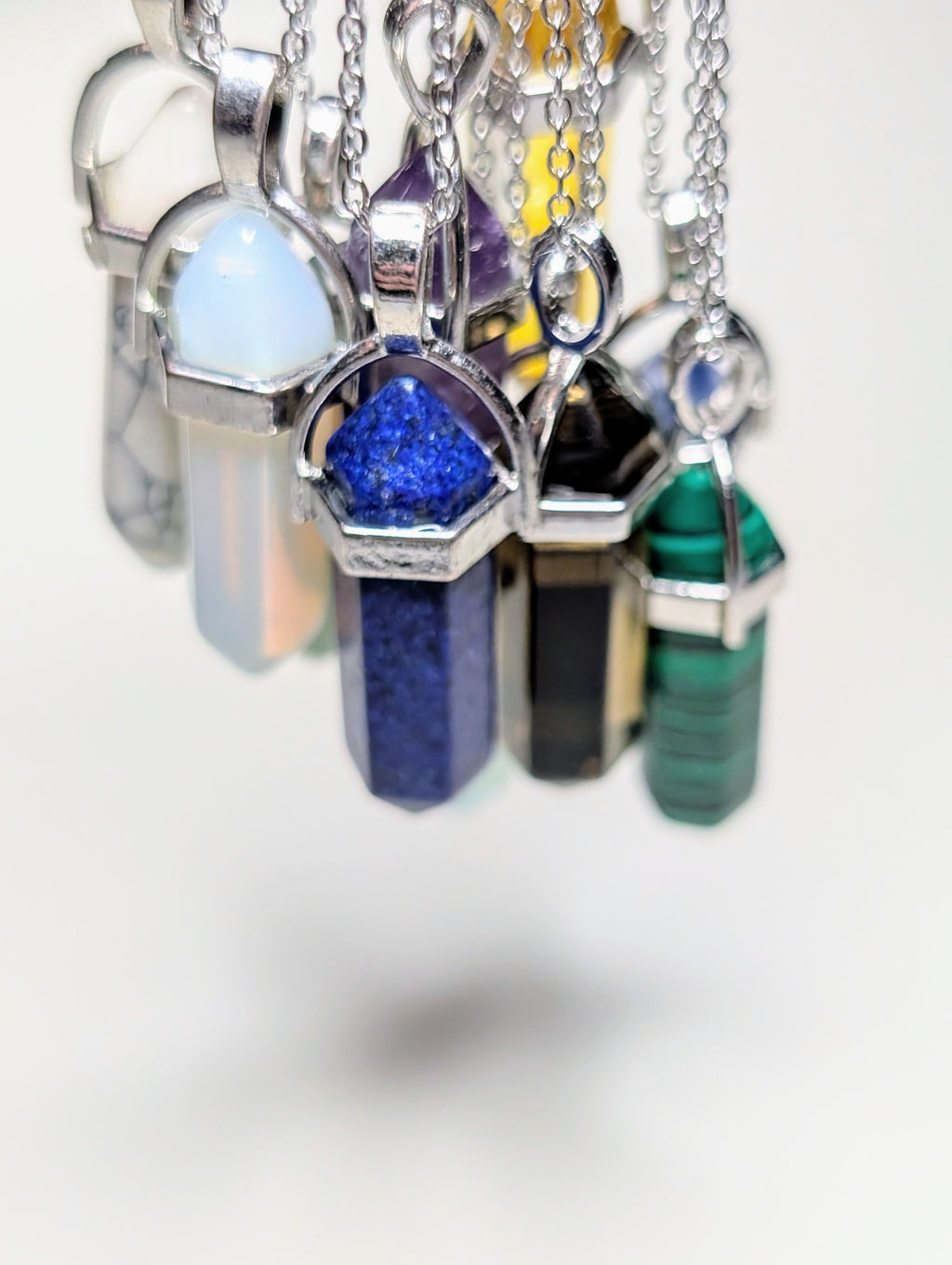 Lapis Lazuli - Hexagonal Crystal Pointed Necklace
