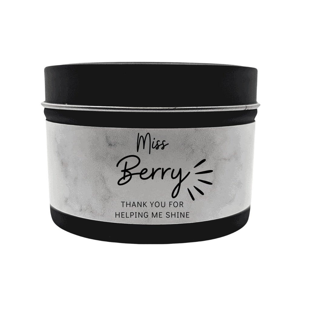 Personalised Teacher Messages | Candle in a Tin - 100g