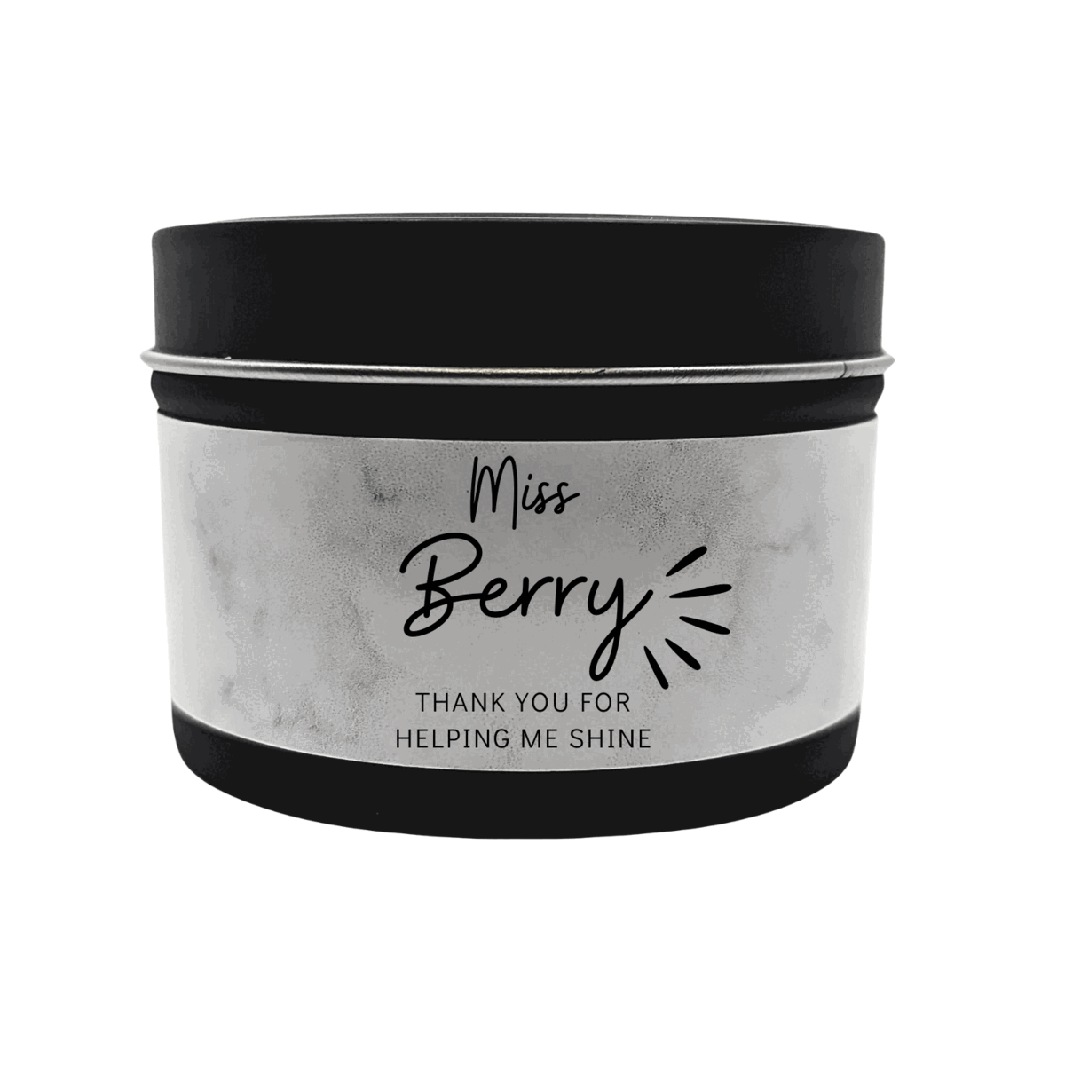 Personalised Teacher Messages | Candle in a Tin - 100g