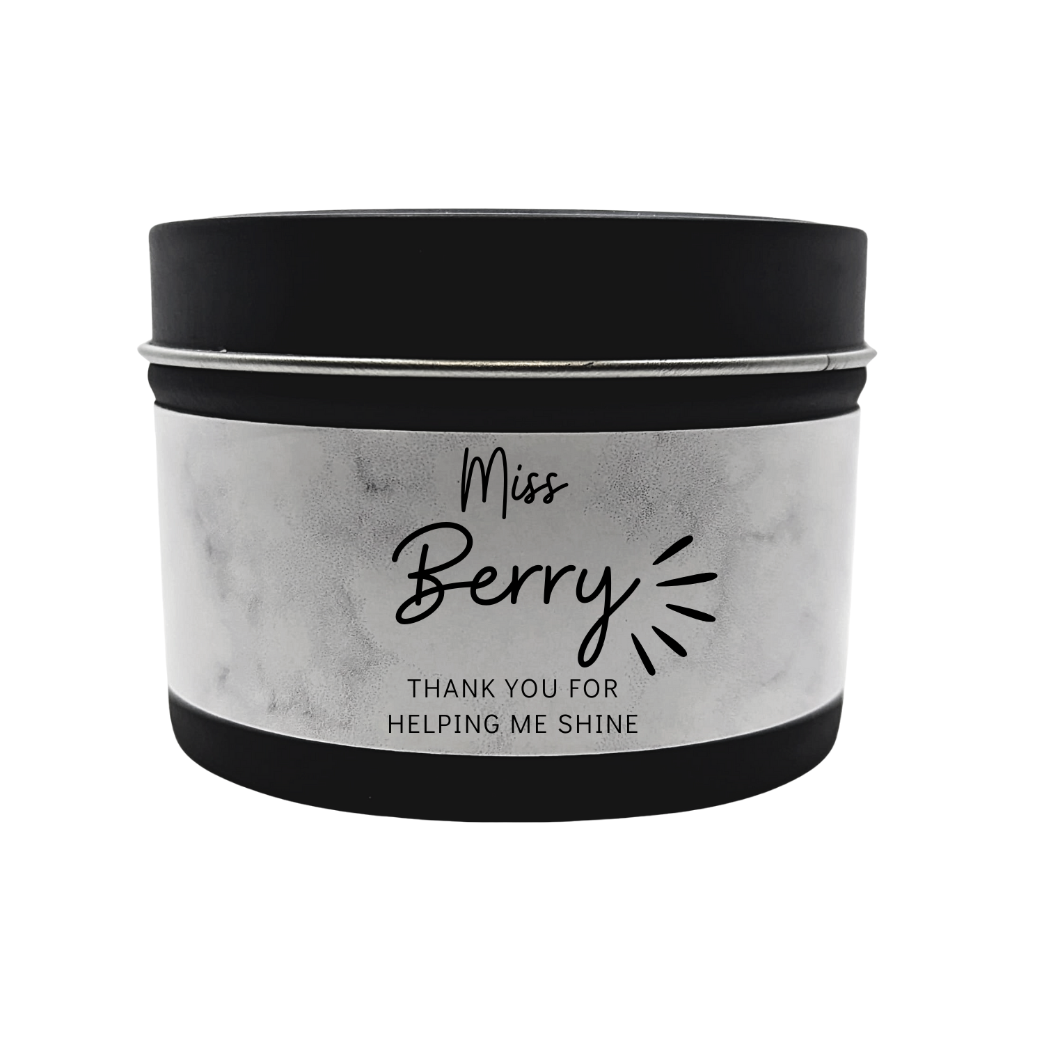 Personalised Teacher Messages | Candle in a Tin - 100g