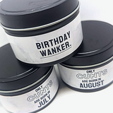 Personalised Birthday Messages | Candle in a Tin - 100g
