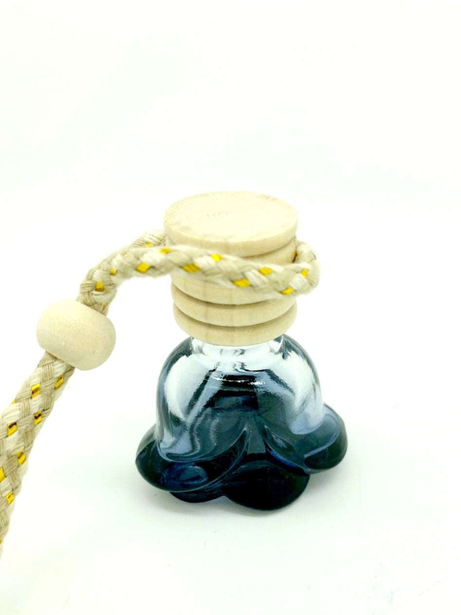 Rose Bottle | Car Diffuser | 10ml | Adjustable Hanging Air Fresher - Various Scents