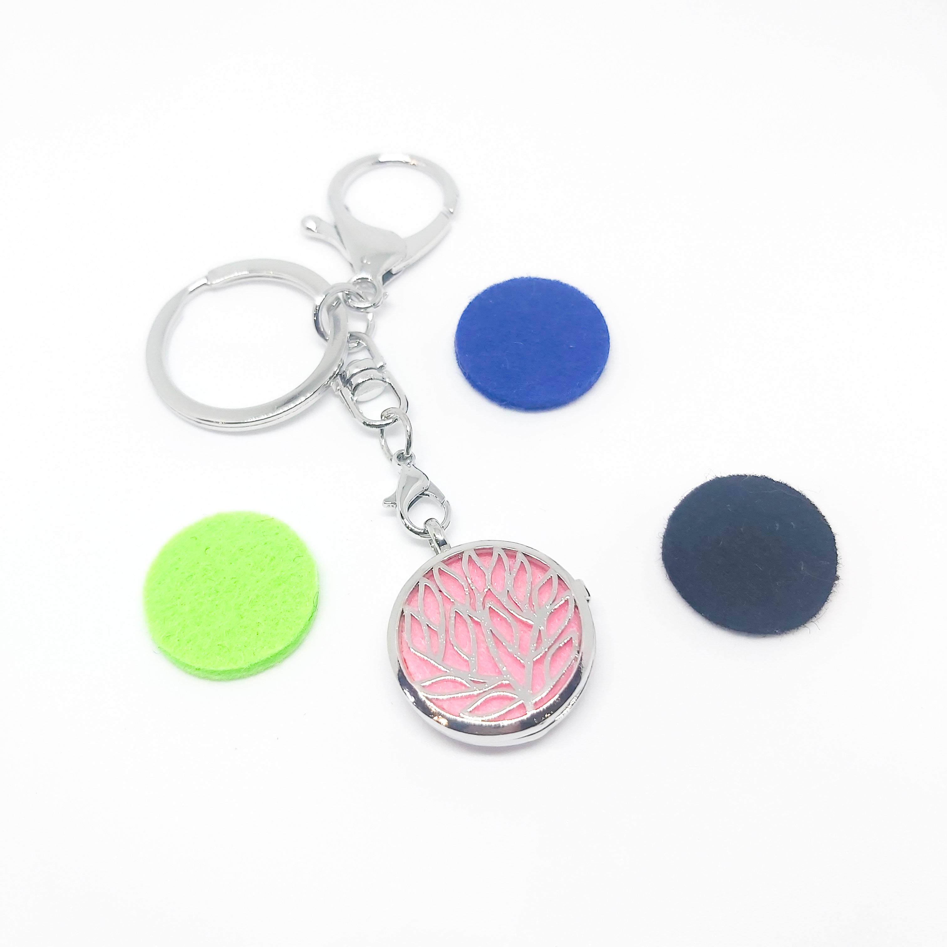 Keyring Diffuser Locket with Colour Pads - Various Scents