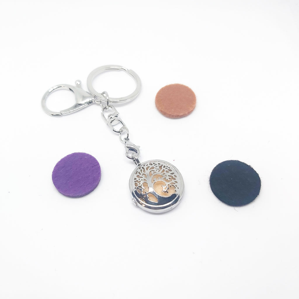 Keyring Diffuser Locket with Colour Pads - Various Scents