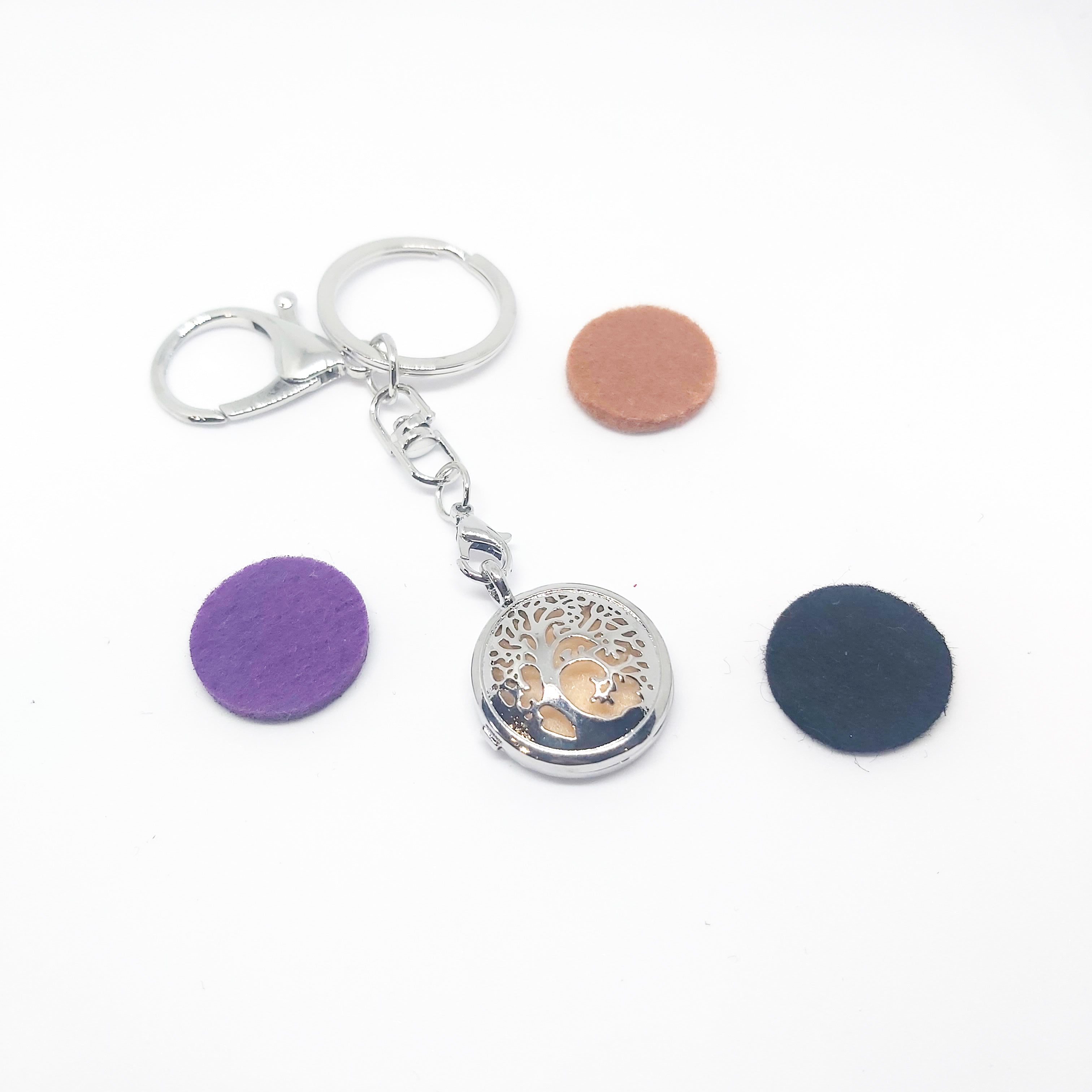 Keyring Diffuser Locket with Colour Pads - Various Scents
