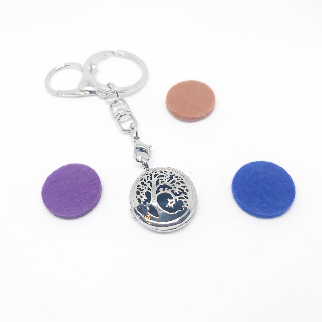 Keyring Diffuser Locket with Colour Pads - Various Scents
