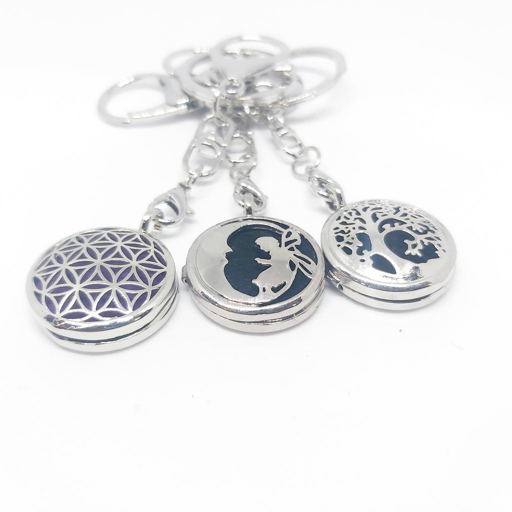 Keyring Diffuser Locket with Colour Pads - Various Scents