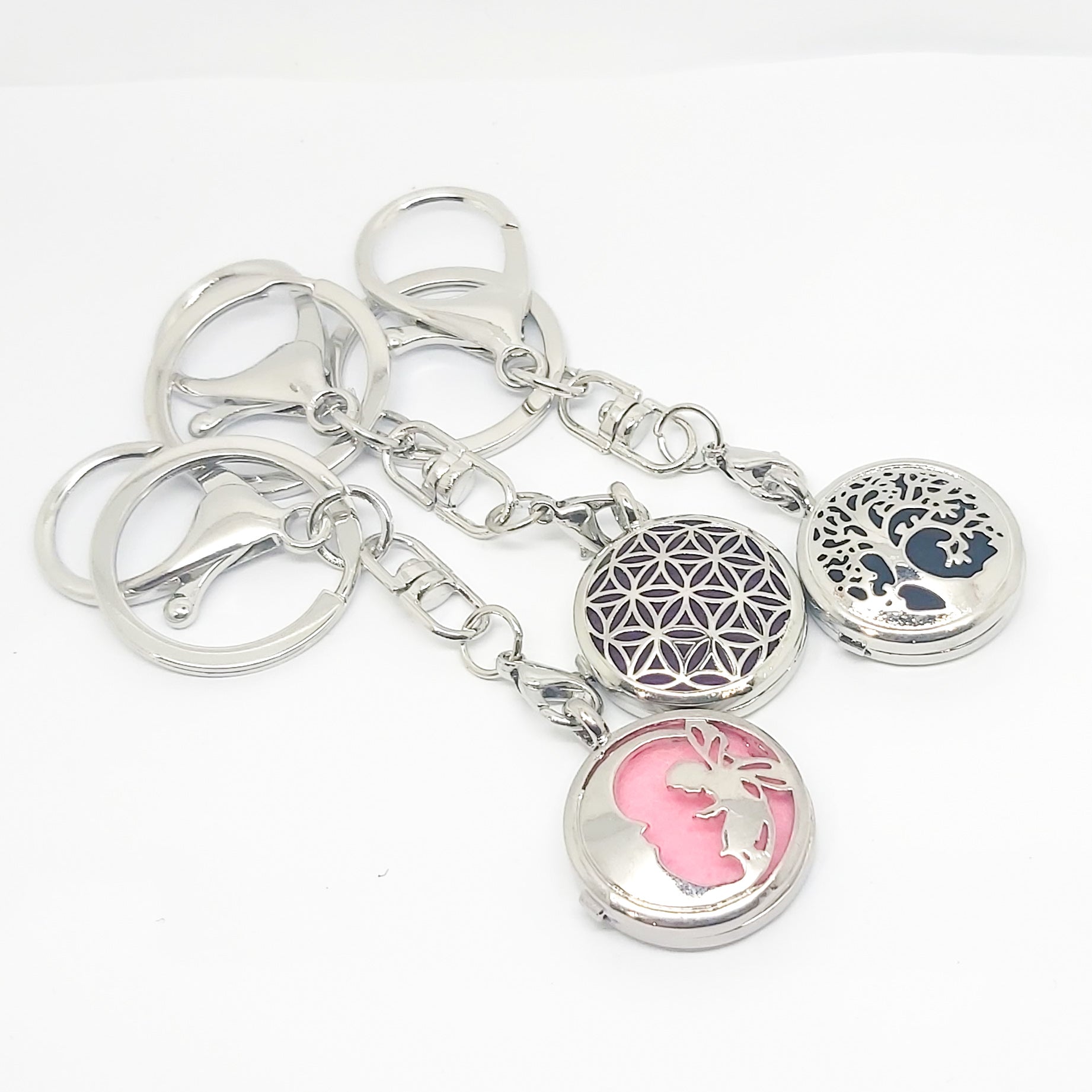 Keyring Diffuser Locket with Colour Pads - Various Scents