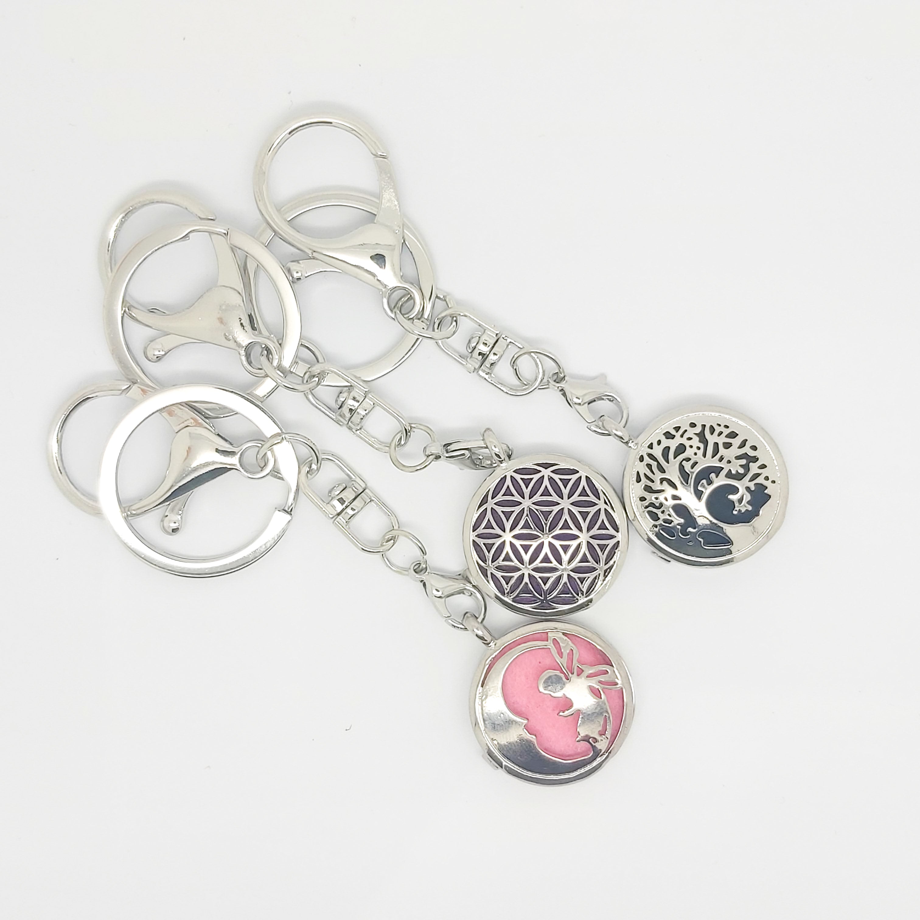 Keyring Diffuser Locket with Colour Pads - Various Scents