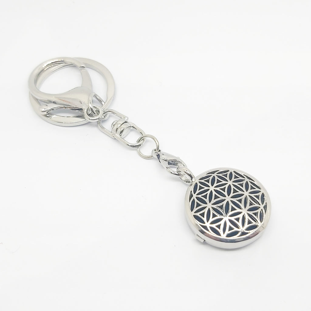 Keyring Diffuser Locket with Colour Pads - Various Scents
