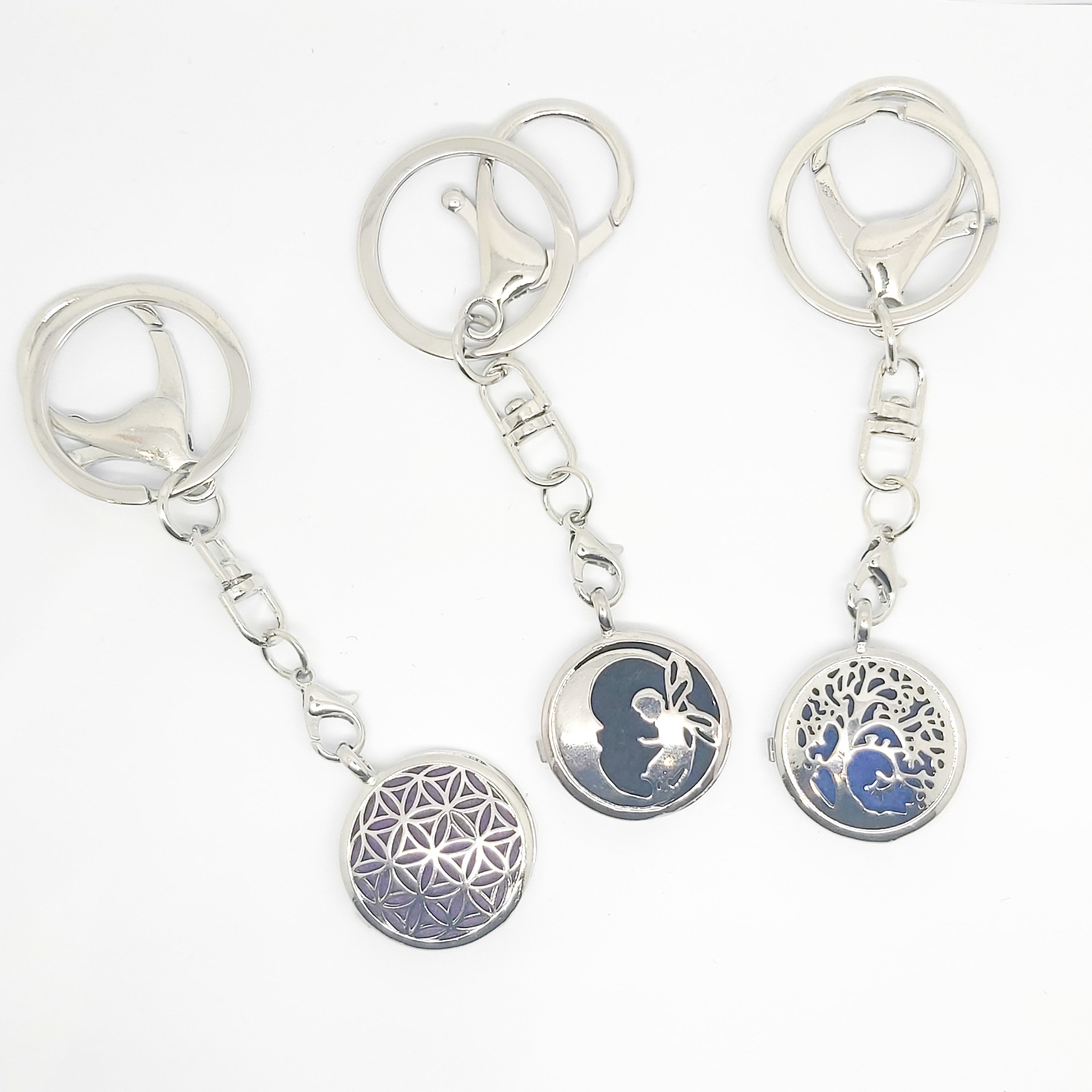 Keyring Diffuser Locket with Colour Pads - Various Scents