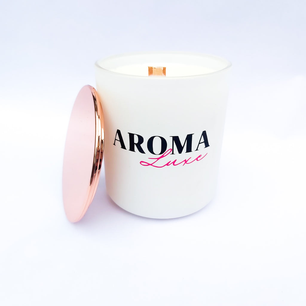 White - Vogue Wood Wick Candle - 200g | Various Scents