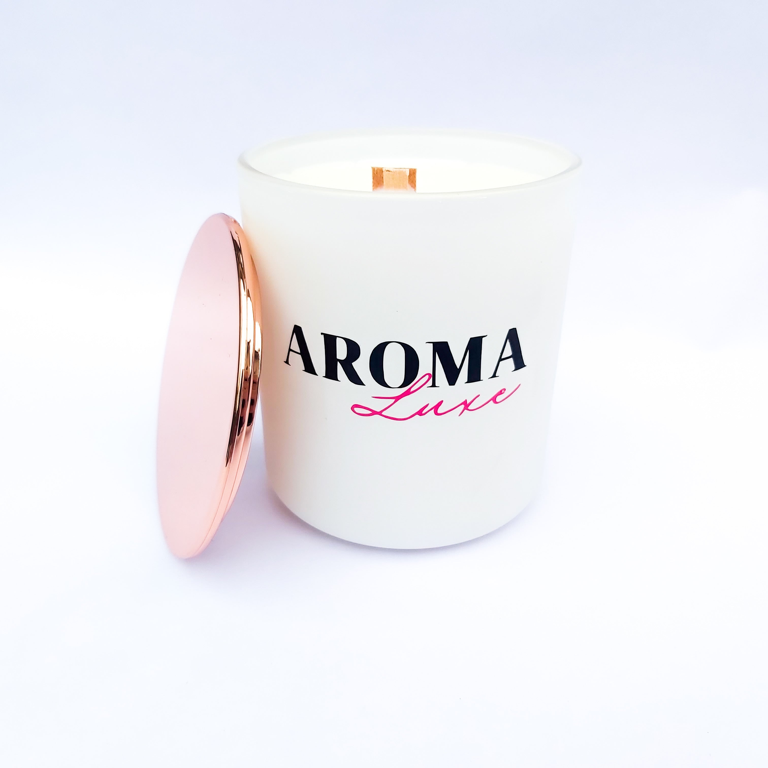 White - Vogue Wood Wick Candle - 200g | Various Scents