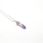 Amethyst - Hexagonal Crystal Pointed Necklace