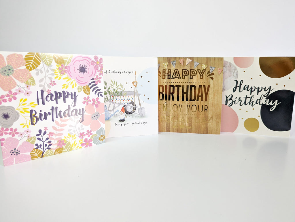 Happy Birthday Greeting Cards - Assorted Designs (Small)