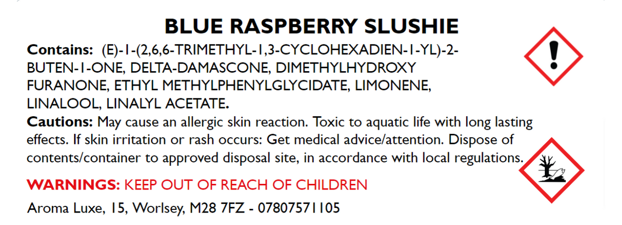 Blue Raspberry Slushie - Snap Bar (Large)