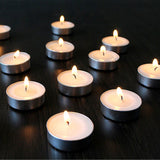 4 Hour Tea Light Candles (Unscented) - Pack Of 10