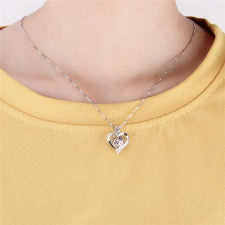 Heart Charm Pendant - Sterling Silver Aromatherapy Diffuser Necklace