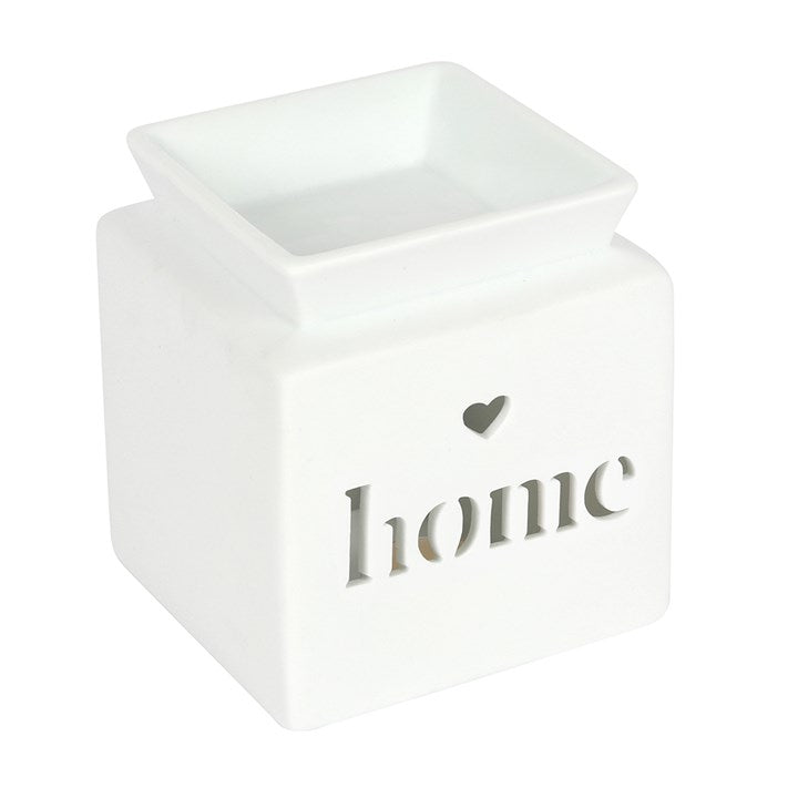 Cube Ceramic Cut Out Wax Melt Warmer - Various Colours