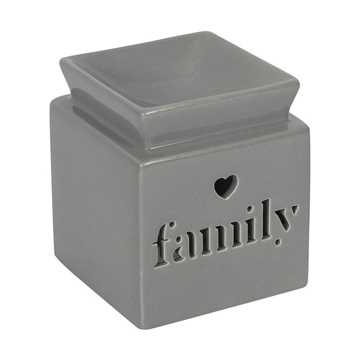 Cube Ceramic Cut Out Wax Melt Warmer - Various Colours
