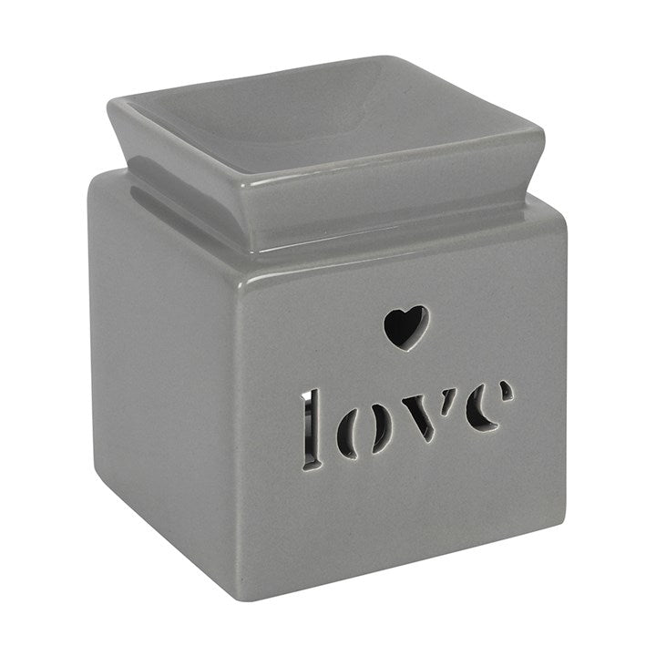 Cube Ceramic Cut Out Wax Melt Warmer - Various Colours