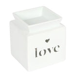 Cube Ceramic Cut Out Wax Melt Warmer - Various Colours