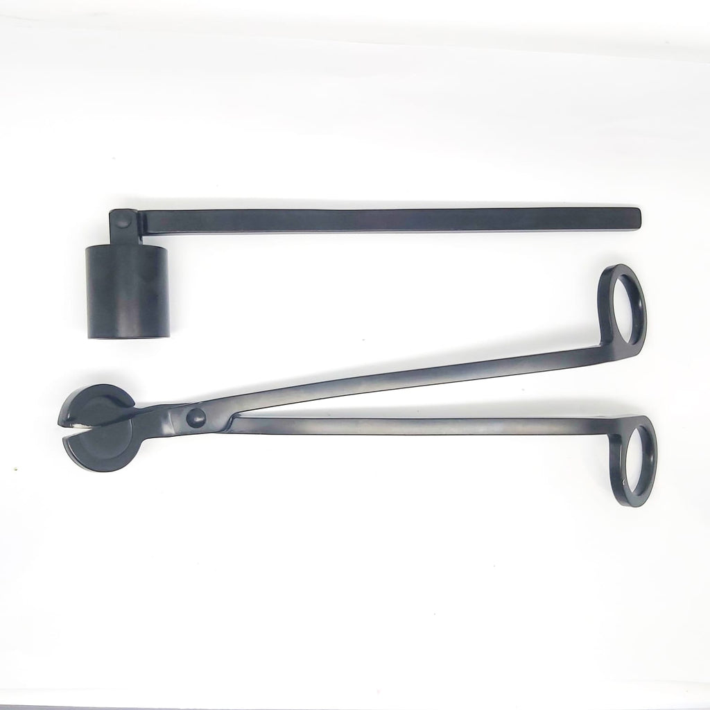 Candle Accessory Set | Trimmer & Snuffer - Matte Black